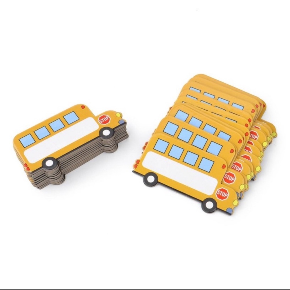 Target Bullseye Playground 26ct Dry Erase Bus Magnets , Teacher Classroom